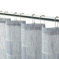 thumbnail image 4 of Dainty Home Megan Striped Fabric Polyester Shower Curtain, 70 inch x 72 inch, Silver, 4 of 8