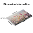 thumbnail image 2 of Slim Business Card Case for Men & Women, Color Printing Pocket Metal Case, Professional Stainless Steel Business Card Holders, Purse Name Card Holder,Floral Cluster, 2 of 9