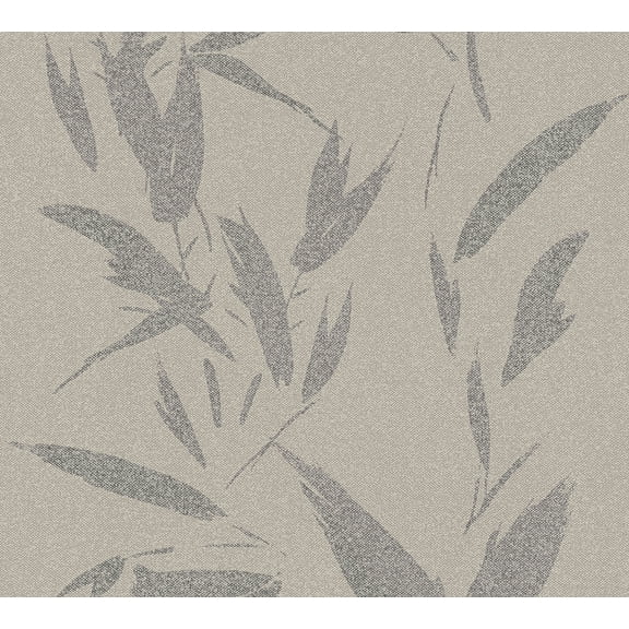 Advantage Kaiya Grey Leaves Wallpaper