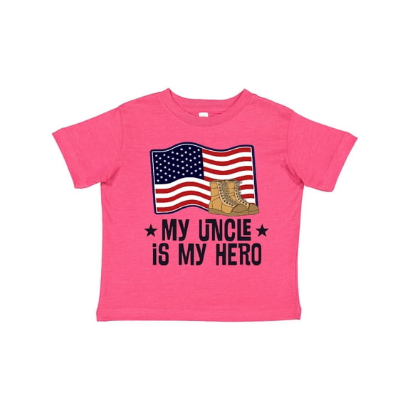 Inktastic My Uncle is My Hero Military Nephew Boys or Girls Toddler T-Shirt