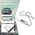 thumbnail image 4 of Kojem Hard Saddlebag Saddle bag Support Conversion Brackets Mounts for 1986-2013 Harley Davidson Softail with Hardware Chrome, 4 of 16