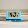 thumbnail image 3 of jifeng Mini Table Clock Battery Powered LCD Display Digital PS Mute Silent Working Blue, 3 of 8