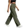thumbnail image 4 of Aeguzox Womens Pants High Waist Casual Jogger Cargo Pants with Pockets,Sizes S-2XL, 4 of 7