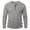Gray, variant on fatyb Men's Long Sleeved T-Shirt Button Lightweight Classic Tops for Men Casual Soft Pullover Tee Shirts