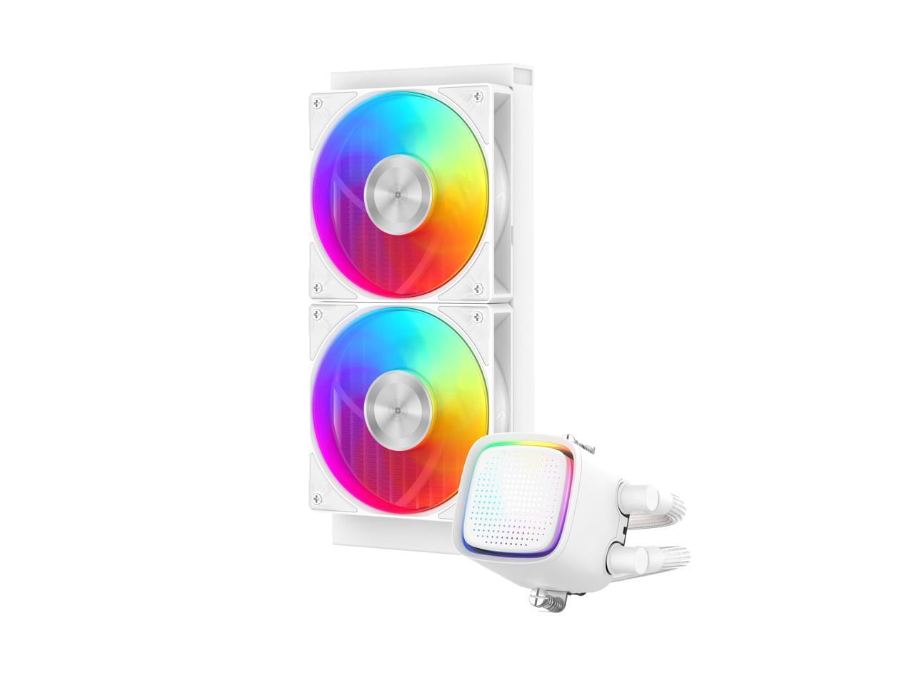 Sama L50White(240mm) 240mm ARGB Liquid CPU Cooler White Dual 120mm