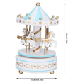 thumbnail image 3 of Caja de música de carrusel GIF para niños de Navidad (azul), caja de música de madera de carrusel, caja de música octogonal, regalos de cumpleaños, regalos de Navidad, accesorios, 3 of 5