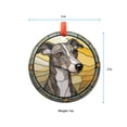 thumbnail image 5 of Grey Whippet: Ornament Style Wall or Window Hanging, 2025, Holiday Decoration, Seasonal Keepsake Gift, Unique Collectible, Window Hanging, Home Decor 2025, Holiday Decoration,, 5 of 5