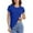 Blue, variant on Womens Workout Shirts Short Sleeve Crew Neck Lightweight T-Shirts Gym Yoga Running Exercise Athletic Basic Tee Top Summer Clearance