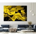 thumbnail image 2 of Giant Art 72x48 Yellow Smoke Fine Art Giant Canvas Print in Yellow, 2 of 3
