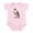 Petal Pink, variant on - Peregrine Falcon Bird Infant Bodysuit - Baby Light Bodysuit, Size Newborn - 24 Months