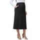 thumbnail image 4 of Falda larga casual de maternidad de cintura alta en A, con vuelo y estilo suelto, XL, negra, 4 of 5