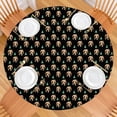thumbnail image 2 of Black Bigfoot and Tree Pattern Round Fitted Tablecloth with Elastic Edge,Dining Table Cover Waterproof,Outdoor Round Tablecloth for Camping,Dining,Indoor and Outdoor, 2 of 7