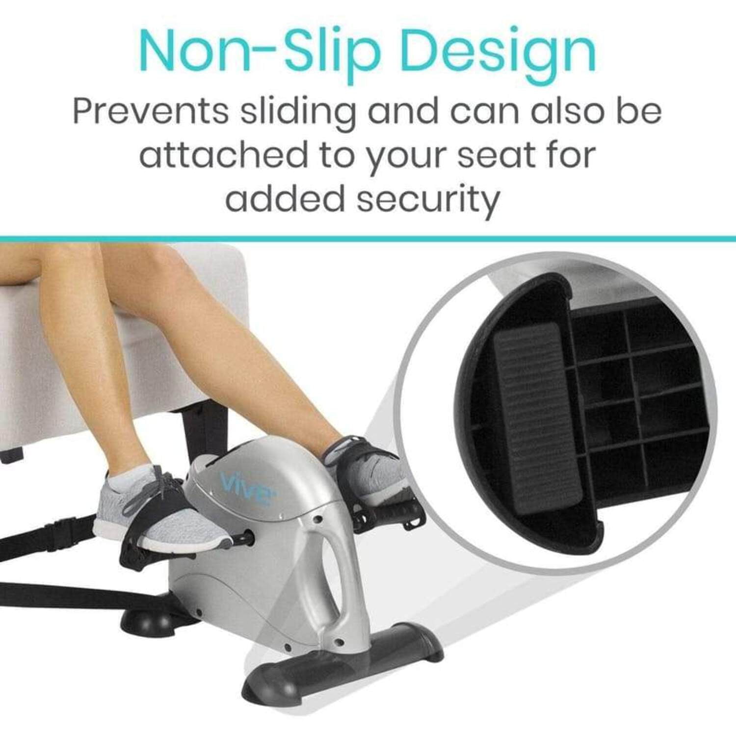Vive Compact Stationary Desk Pedal Exerciser Non Slip Home Cycle for Arms Legs Walmart