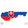 thumbnail image 1 of Slovenia Map Flag Country Shape - 12" Vinyl Sticker Waterproof Decal, 1 of 1