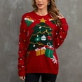 thumbnail image 5 of Kayannuo Christmas Sweaters for Women Plus Size Long Sleeve Womens Sweaters Fall Pullover Womens Christmas Knitted Round Neck Knit Casual Pullover Sweater Top, 5 of 7