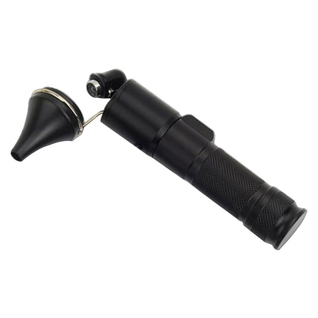 Lámpara para eliminar cerumen, suministros para el cuidado de los oídos con luz indicadora, de metal, profesional Negro