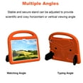 thumbnail image 4 of Portable Heavy Duty Kids Case for Amazon Fire Max 11 13th Generation 2023, EVA Shockproof Armor Military Grade Lens Protection Case with Kids Friendly Handle Foldable Stand Bracket Case, Orange, 4 of 10