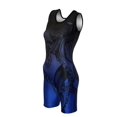 thumbnail image 1 of Singlete de lucha Matman The Kracken para mujer, negro y azul real, 1 of 5
