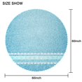 thumbnail image 2 of 60 Inch Round Lace Tablecloth Water Resistant Washable, Denim Jean Cowboy Style, 2 of 5