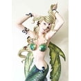 thumbnail image 3 of Large 27"H Coastal Ocean Shore Beautiful Maiden Mermaid Queen Of Atlantis Venus Rising Statue Figurine Sculpture, 3 of 6
