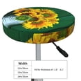 thumbnail image 2 of Sunflowers in Bucket Round Bar Stool Seat Covers, Elastic Round Chair Cover Stool Seat Slipcover Bar Stool Cushions Round Pad for 12-14 inch, 2 of 5