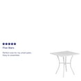 thumbnail image 4 of Flash Furniture Oia Commercial Grade Square Patio Table | Outdoor Steel Square Patio Table, 4 of 4