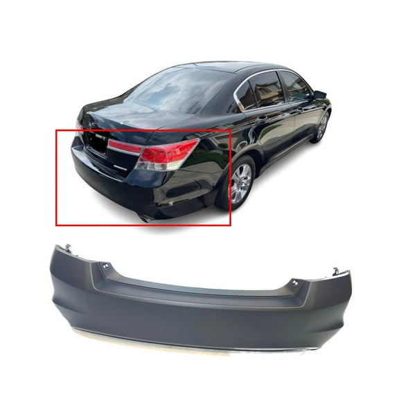 DCP Primed Rear Bumper Cover for 08-12 Honda Accord EX-L EX LX-P LX SE 04715TA0A90ZZ