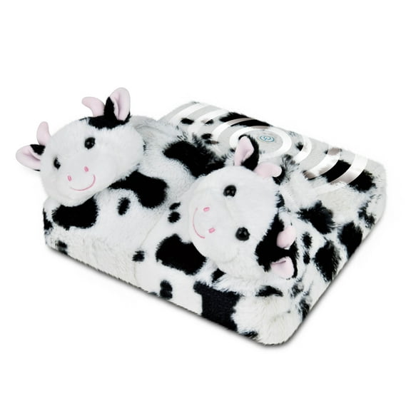 Health Touch Animal Foot Massager with Vibration Relaxation, Ultra Soft - Cow