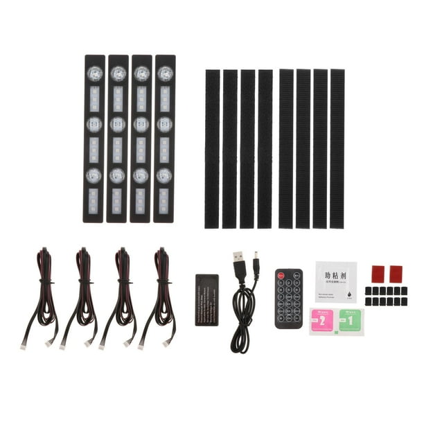 Luz de ambiente interior del coche Sunnimix RGB Control Remoto USB
