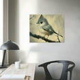 thumbnail image 4 of BCIIG Bird Canvas Wall Art Vintage Prints Gray Bird Stood on Branch Pictures  Painting Wild Animal Art for Modern Home Living Room Bathroom Bedroom Decor  20x16in, 4 of 6