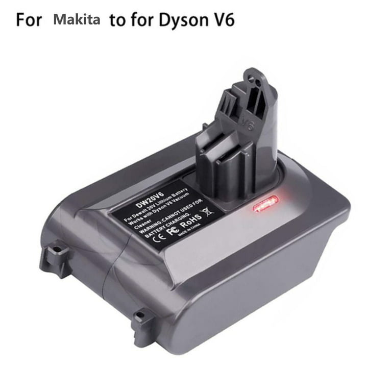 Dyson V6 Battery Adapter for Makita 18V Lithium Battery Converted to Dyson  V6 Battery