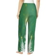 thumbnail image 3 of Daiia Christmas Green Women's Sleep Pant with Pockets and Drawstring,Pajama Pants-X-Large, 3 of 9