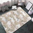 thumbnail image 3 of Area Rugs For Living Room Decor - Bohemian Flower Cute Rabbit White Anti Slip Throw Washable Rugs 3x5 For Bedroom, Soft Indoor Carpet For Bedroom Living Room 60x39In, 3 of 5