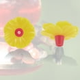 thumbnail image 6 of Unique Bargains 20 Pcs Hummingbird Feeder Parts with 2 Pcs Brush Replacement Flowers for Hummingbird Feeder Pet Hummingbird Feeder Plastic Components Attracts Hummingbirds Yellow, 6 of 7
