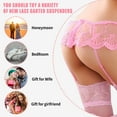 thumbnail image 1 of Sonducket Medias sexys hasta el muslo versátiles de encaje Medias sexys para cualquier ocasión Ropa interior con liguero alto Prendas para la parte inferior del cuerpo Medias+rosas, 1 of 5