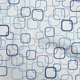 thumbnail image 1 of oneOone Velvet Blue Fabric Geometric Sewing Craft Projects Fabric Prints By Yard 58 Inch Wide, 1 of 4