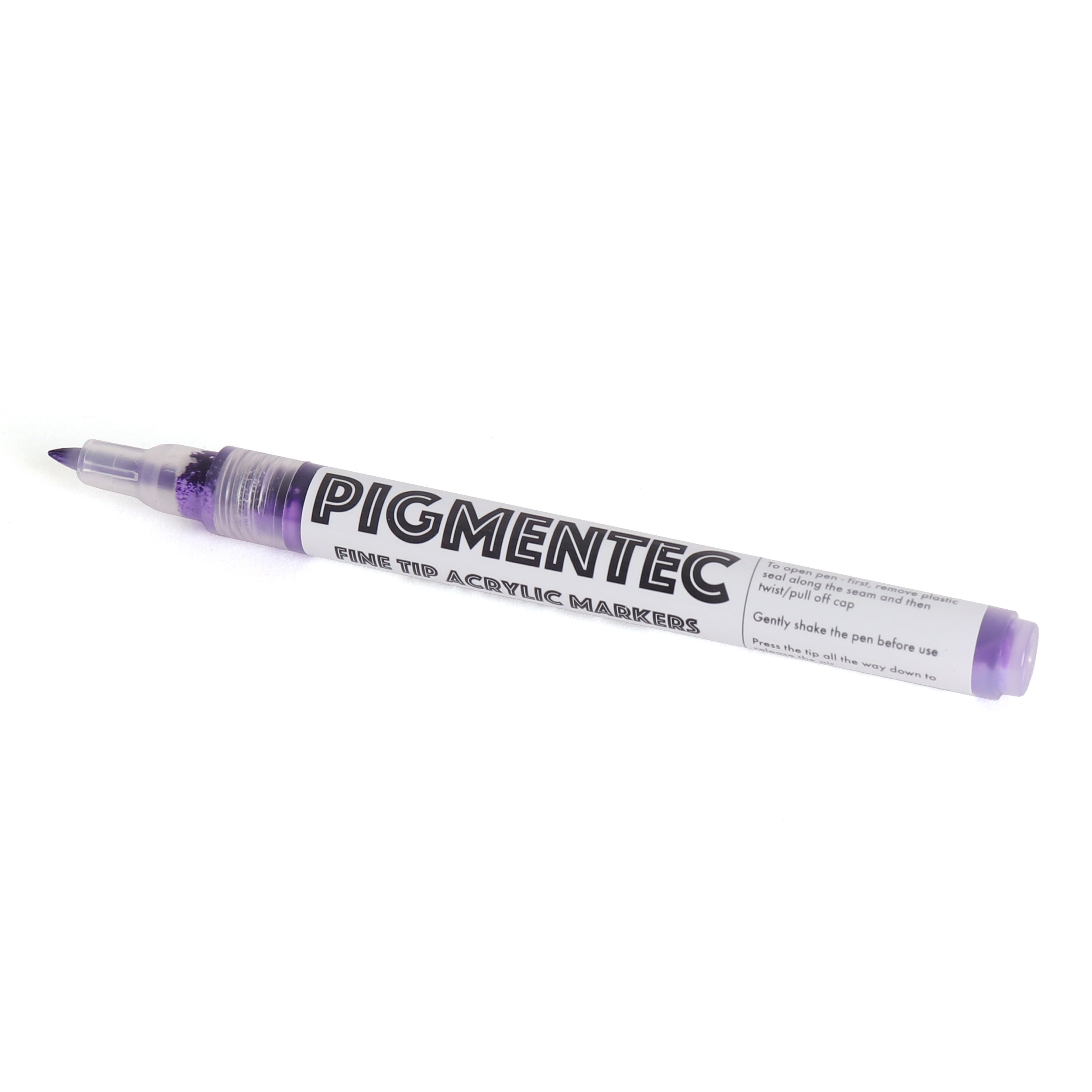 Milltown Merchants - Fine Tip Acrylic Markers - Set of 12 - Quick Dry Waterproof Paint Supplies - 4-Pack