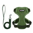 thumbnail image 2 of BadPiggies Cat Dog Mesh Harness and Leash Set Reflective Pet Vest Walking Fits Cat Small Dog Puppy (L, Black), 2 of 10