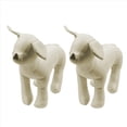 thumbnail image 1 of 2X ManiquÍEs de Perro de Juguetes Modelos Perro de PosiciÓN de Pie ManiquÍ de ExhibiciÓN Blanco S, 1 of 9