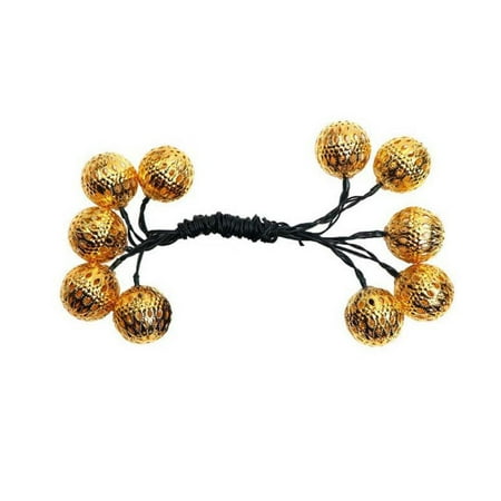 

Outdoor Decorative Solar Lights Wrought Iron Metal Hollow Lamp Garden Decor for Yard Patio Walkway Decor Solar 7m 50 Lights