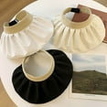 thumbnail image 4 of Sun Cap Pleats Wide Brim Summer Foldable Anti Sun Cap for Daily Wear, 4 of 10