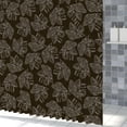 thumbnail image 5 of Tchckioa Fall Leaves Shower Curtain for Bathroom,Waterproof Hooks Bath Curtain,Black,72x72, 5 of 6
