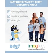 Bluey Mens Short Sleeve Graphic T-Shirt Bandit Blue