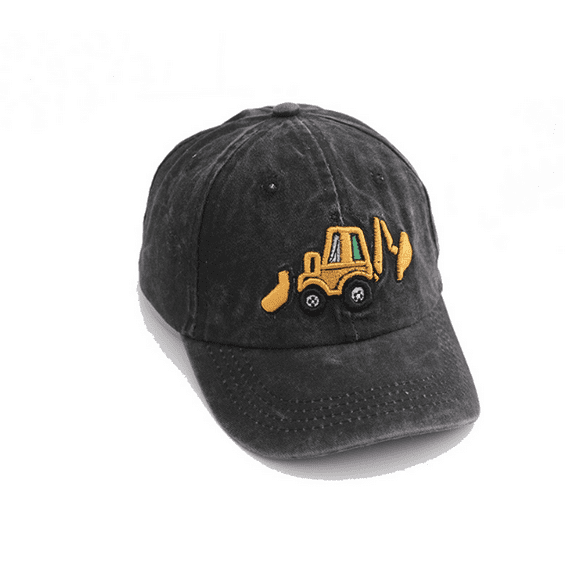 TELOLY Baseball Cap for Kids,Fashion Cowboy Hat,Versatile Hats for Men,Vintage Washed Baseball Cap,Black