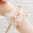 thumbnail image 2 of Hemoton  Women's Bracelets Luxury Special Soiree Wrist Flower Golden Corsage, 2 of 8