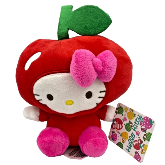Hello Kitty Plush Toy Red Apple 6 inch by Sanrio