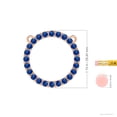 thumbnail image 5 of Angara Natural 3.36 Ct. Blue Sapphire Fashion Pendant Necklace in 14K Rose Gold for Women with 18 Inch Cable Chain, 5 of 9