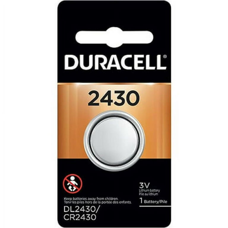 DL 2430  Duracell Pile-bouton, Lithium, CR2430, 3V, 270mAh