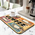 thumbnail image 2 of Coffee Mat, Coffee Mug Vintage Design Coffee Bar Mat for Coffee Station Accessories and Organizer, Absorbent Dish Drying for Kitchen Counter, Coffee Bar Decor Coffee Machine Mat 19.5x12in, 2 of 7