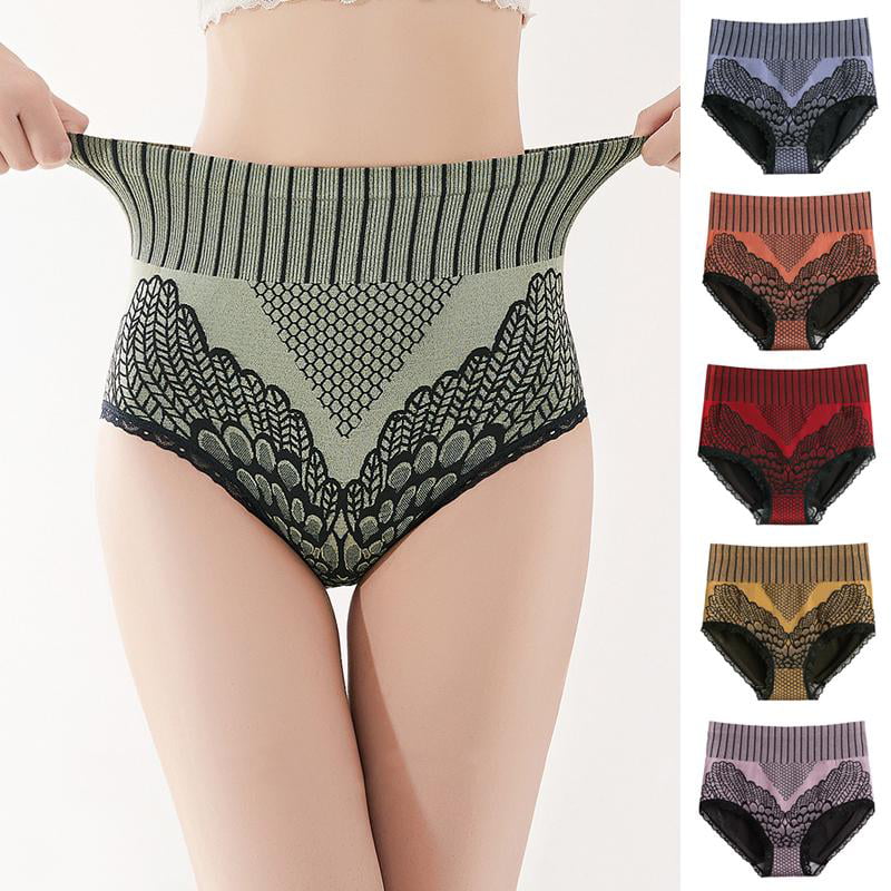 Details about   Women Underwear Lace High Waist Panties Cotton Seamless Lingerie Breathable 